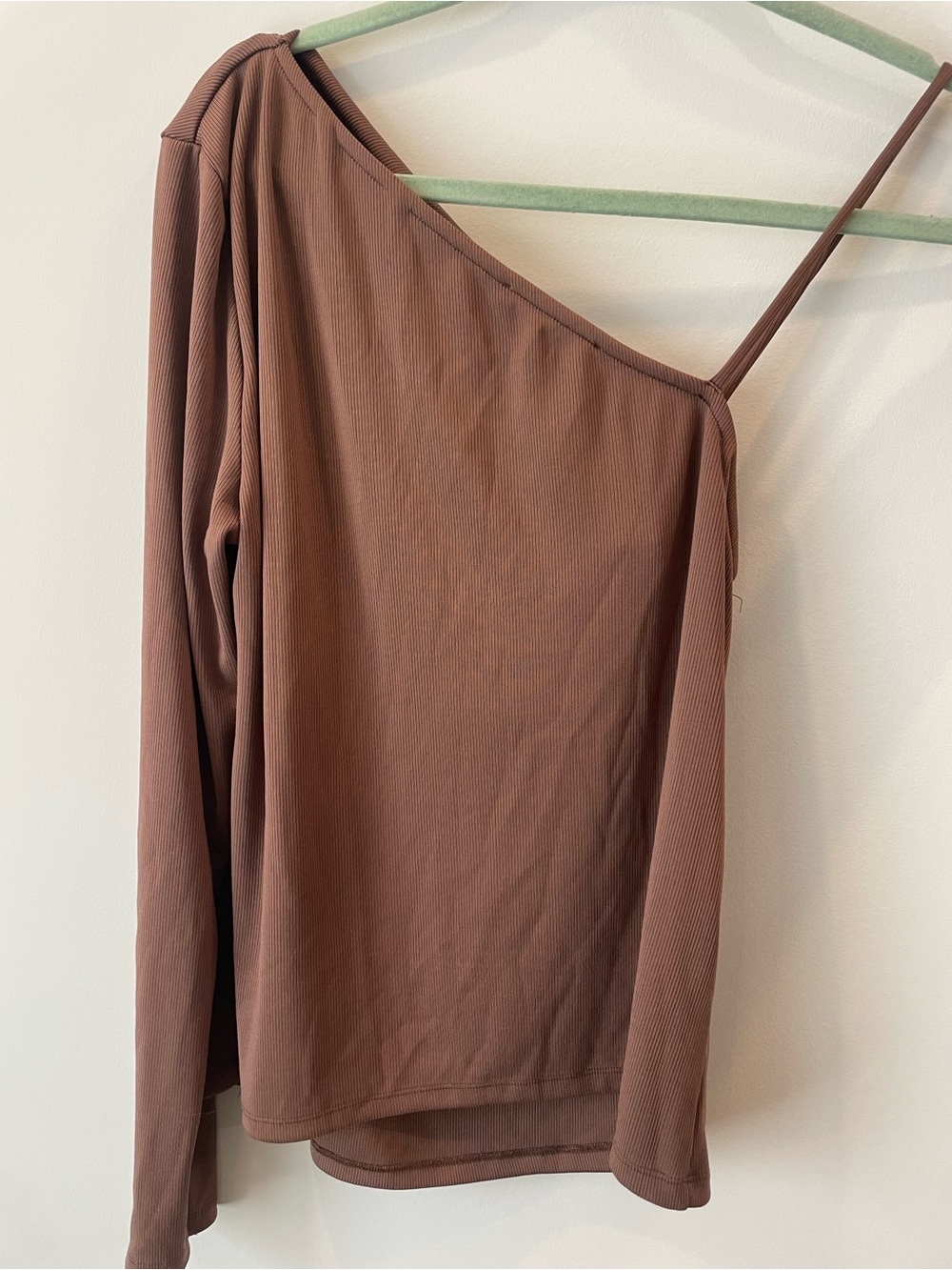 Mango Ribbed Brown Knit Top - Picture 2 of 4